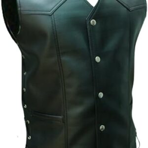 HSR MOTORCYCLE BIKER LEATHER VEST